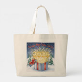 Happy New Year 2026 Tote Bag – Festive Fireworks  (Achterkant)