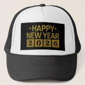 Happy New Year 2026 Trucker Pet (Voorkant)