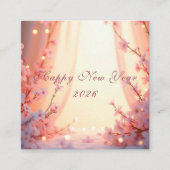 Happy New Year 2026 Vierkante Visitekaartje (Voorkant)