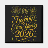 Happy New Year 2026 Womens New Years Eve Party  Magneet (Voorkant)