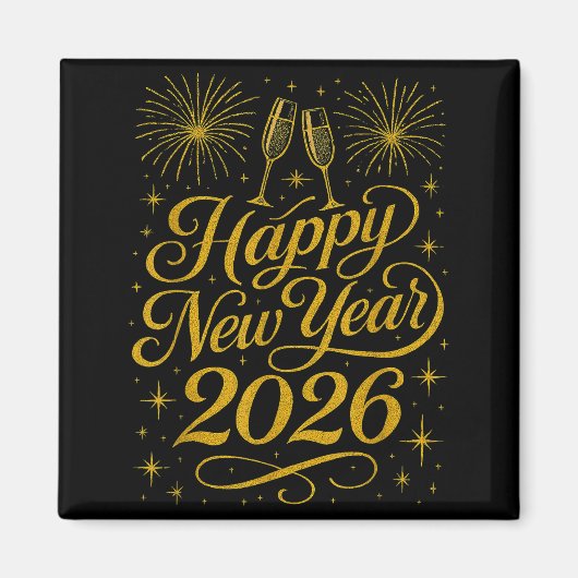 Happy New Year 2026 Womens New Years Eve Party  Magneet (Voorkant)
