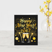 Happy New Year 2067 Funny 67 Six Seven Meme New Ye Kaart (Gele Bloem)