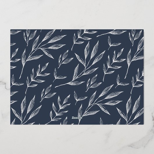 Happy New Year 3 Photo Collage Folie Feestdagenkaart (Achterkant)