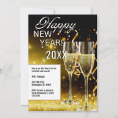 Happy New Year 5"x7" partijuitnodiging Kaart (Voorkant)