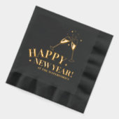 Happy New Year aangepaste evenement champagne ster Folie Servetten (Links)