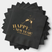 Happy New Year aangepaste evenement champagne ster Folie Servetten (Insitu (Gestapeld))
