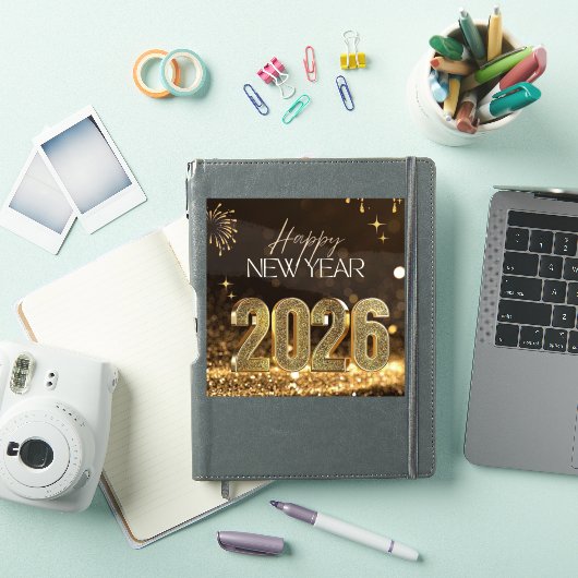 Happy New Year Aesthetic Sticker (iPad Cover)