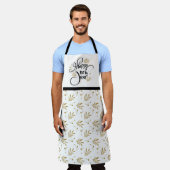 Happy New Year All-Over Print Apron Schort (Gedragen)