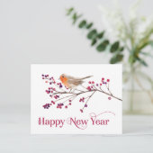 Happy New Year Announcement Holiday Aankondigingskaart (Staand voorkant)