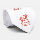 Happy New Year Artwork stropdas (Opgerold)