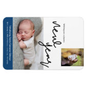 Happy New Year Baby Birth Notice Magneet (Horizontaal)