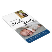 Happy New Year Baby Birth Notice Magneet (Rechterzijde)