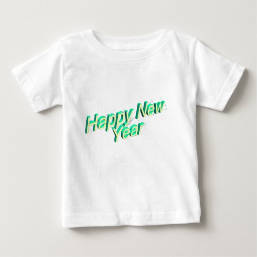 Happy New Year Baby Shirt  (Voorkant)