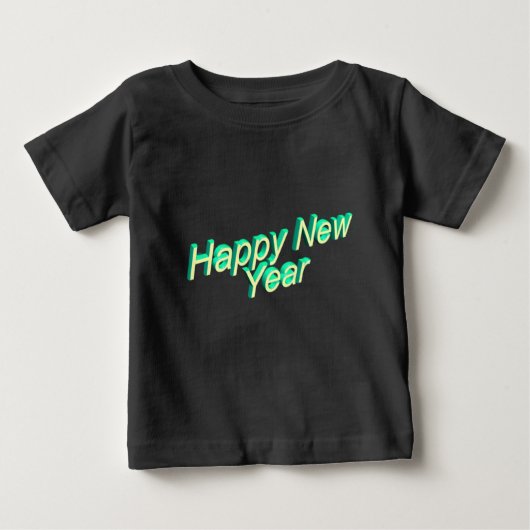 Happy New Year Baby Shirt  (Voorkant)
