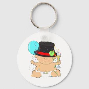 Happy New Year Baby Sleutelhanger