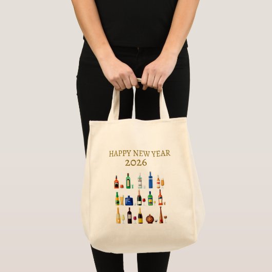 Happy New Year  Bag Tote Bag (Voorkant (product))