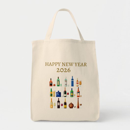 Happy New Year  Bag Tote Bag (Voorkant)