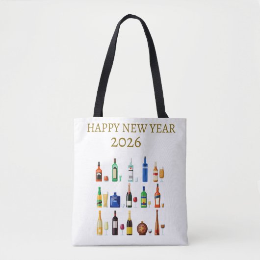 Happy New Year  Bag Tote Bag (Voorkant)
