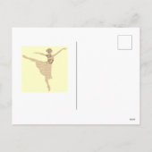 Happy New Year Ballet danser Art Briefkaart (Achterkant)