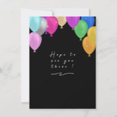 Happy New Year-ballon Kaart (Achterkant)