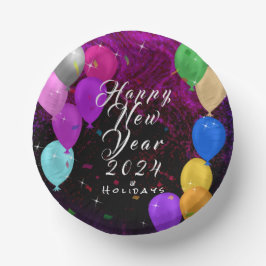 Happy New Year-ballon Papieren Kommen