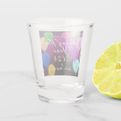 Happy New Year-ballon Shot Glas (Achterkant)