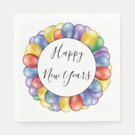 Happy New Year-ballonnen Servet