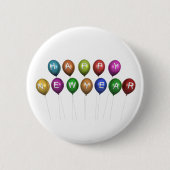 Happy New Year Balloon Button (Voorkant)