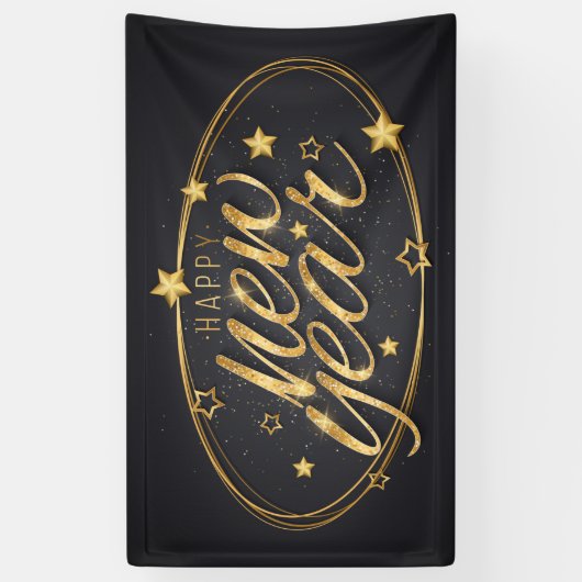Happy New Year Banner (Verticaal)