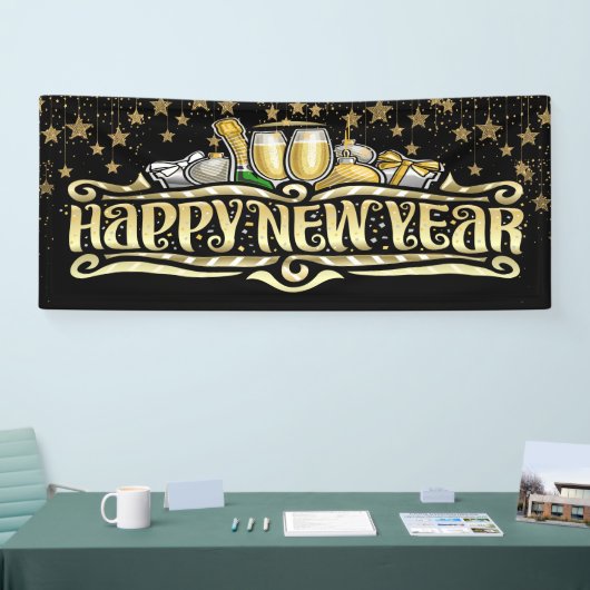 Happy New Year Banner (Beurs)