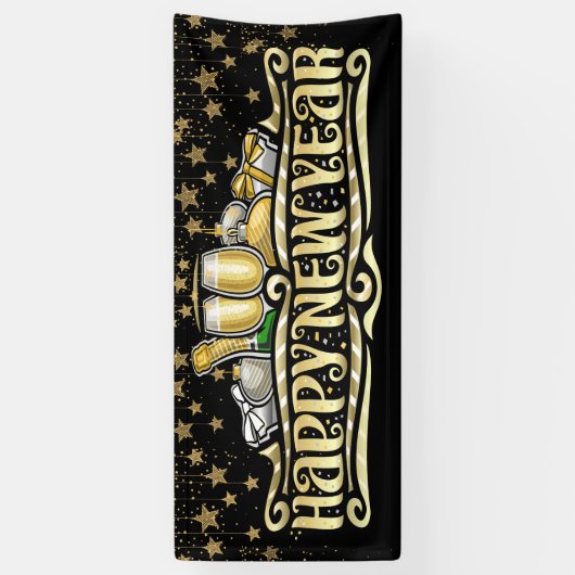 Happy New Year Banner (Verticaal)