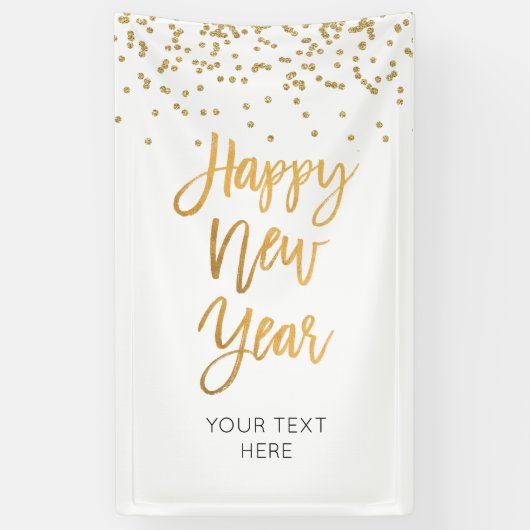 HAPPY NEW YEAR banner custom (Verticaal)