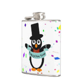 Happy New Year Banner Vinyl Wrapped Flask Heupfles (Links)