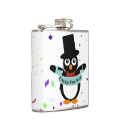 Happy New Year Banner Vinyl Wrapped Flask Heupfles (Rechts)