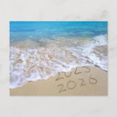 Happy New Year Beach Briefkaart (Voorkant)