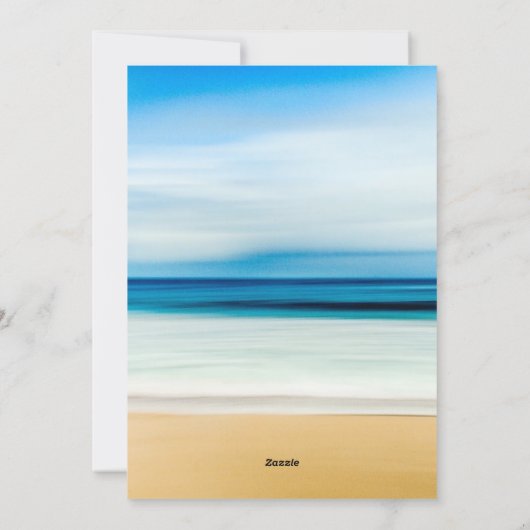 Happy New Year Beaches One Photo Flat Holiday Card Feestdagenkaart (Achterkant)