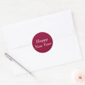 Happy New Year Bernhard Crimsom Sticker van Janz (Envelop)