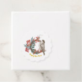 Happy New Year Bird Wreate Bedankjes Labels (In situ)