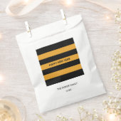 Happy New Year Black en Yellow Bedankzakje (Geknipt)