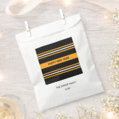 Happy New Year Black en Yellow Bedankzakje (Geknipt)