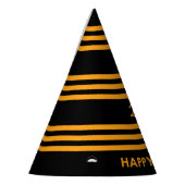 Happy New Year Black en Yellow Feesthoedjes (Links)