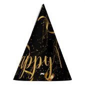 Happy New Year Black Gold (12) Pet van 12-partijen Feesthoedjes (Links)