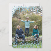 Happy New Year Blue Confetti Feestdagenkaart (Voorkant)