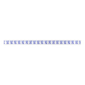 Happy New Year Blue White Gift Wrap Ribbon Satijnen Lint (Voorkant)