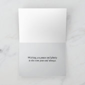 Happy New Year Boerderij gepersonaliseerde rode sc Kaart (Binnen)