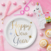 Happy New Year Borden Papieren Bordje (Feest)