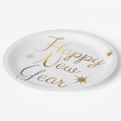 Happy New Year Borden Papieren Bordje (Gekanteld)