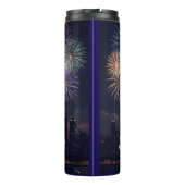 Happy New Year Bottle | Stylish Celebration Drinkw Thermosbeker (Achterkant)