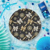 Happy New Year Bows  Papieren Bordje (Feest)