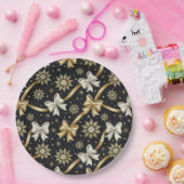 Happy New Year Bows  Papieren Bordje (Feest)